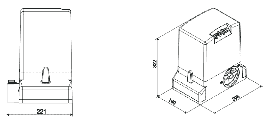 نصب اندازه درب ریلی 741 740