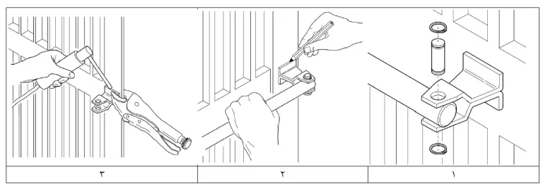 نصب پلیت سرجک درب اتوماتیک 402 فک