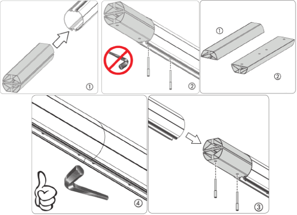 راهنمای راهبند بازویی b680 FAAC