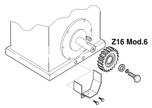 نصب موتور درب ریلی ۸۸۴ فک