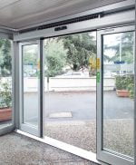 درب اتوماتیک شیشه ایی تلسکوپی A140T برند فک