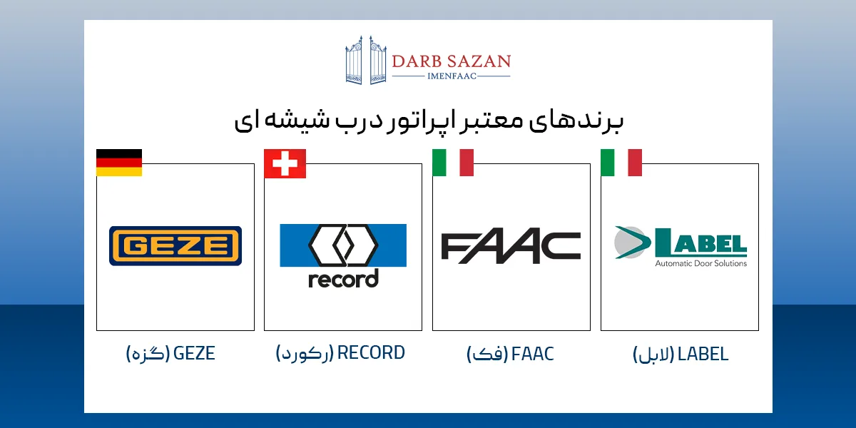بهترین برندهای درب اتوماتیک شیشه ای