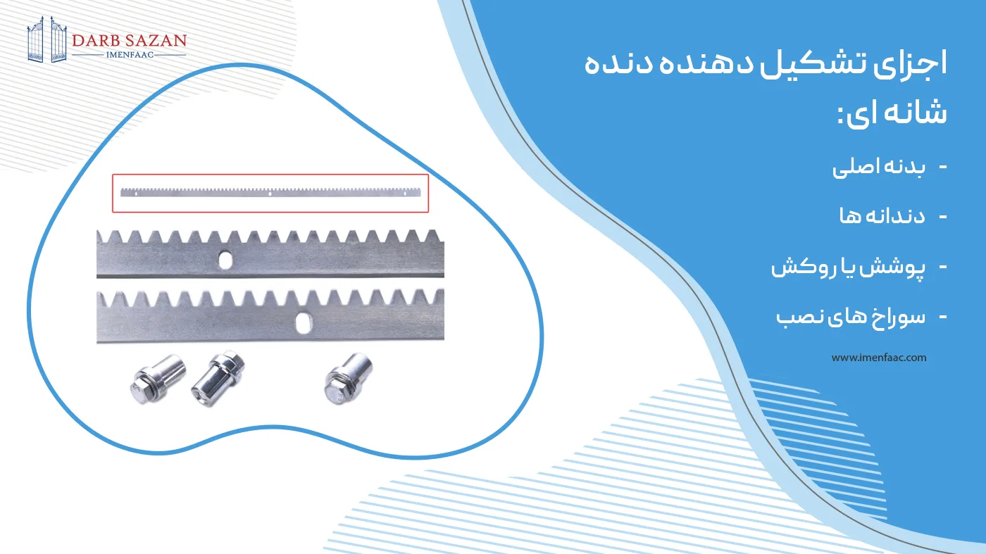 اجزای تشکیل دهنده دنده شانه ای