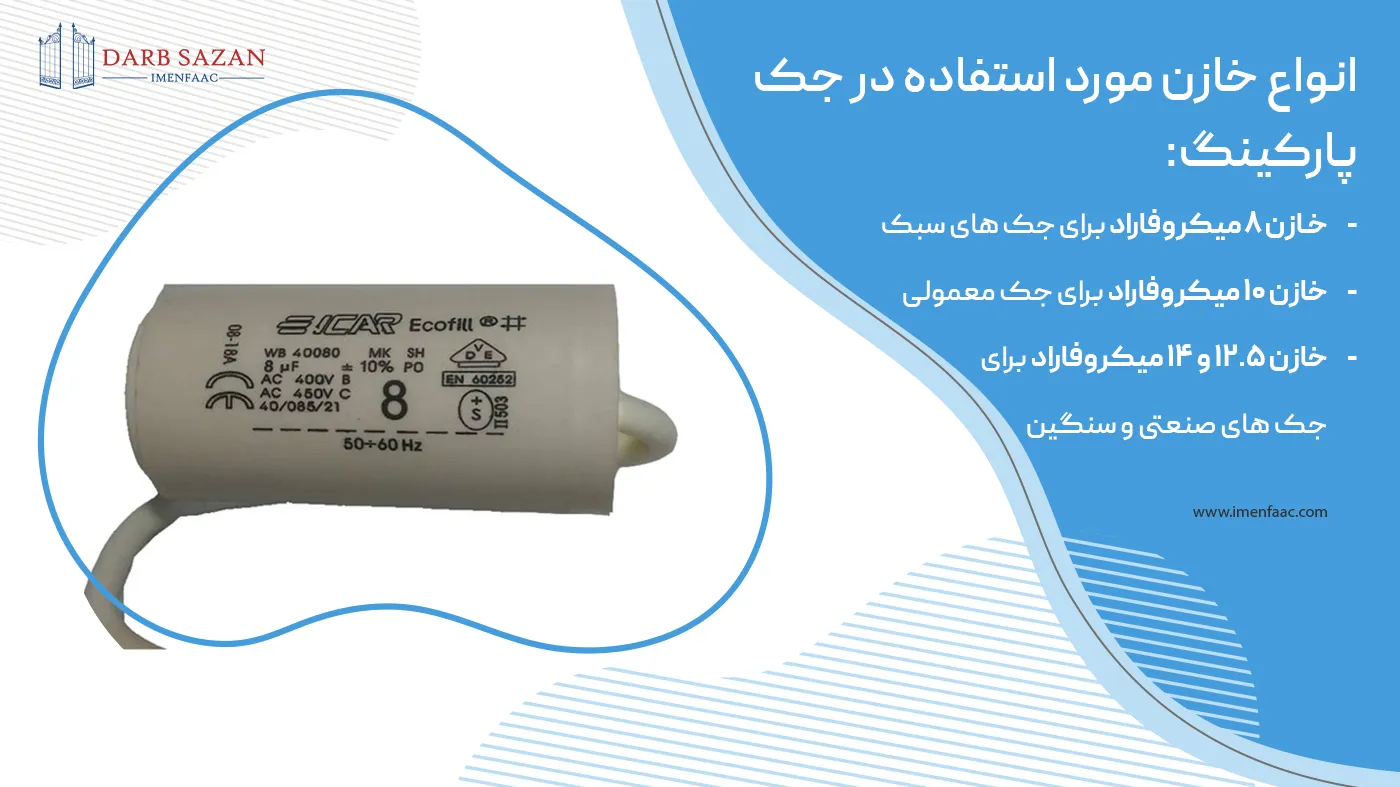 انواع خازن جک پارکینگ