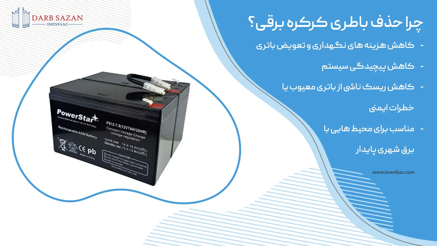 چرا حذف باطری کرکره برقی؟